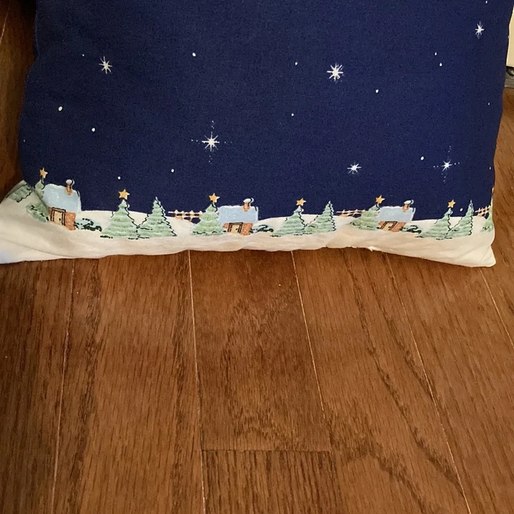 Hand Crafted Flying Angel Snowmen Pillows (2)